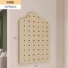 Tablero de madera maciza con agujeros para pasillo, zapatero, estante de almacenamiento superior, modelo de fondo para colgar en la pared del hogar