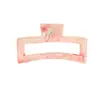 Tiktok Clips de Cabelo Quadrados Extra Grandes com Padrão de Mármore Transfronteiriços para Penteados Modernos, Adequados para Cabelos Grossos e Penteados Presos, Presilha Tubarão