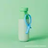 Nueva taza termo de acero inoxidable 316, botella de leche de alto valor que induce dopamina, taza portátil con popote, taza creativa de doble uso