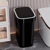 Cubo de Basura para Uso Doméstico 2026 Nuevo Modelo Cocina Sala de Estar Cubo de Basura Grande con Tapa Alto Valor Estético Lujo Ligero Cubo Específico para Baño
