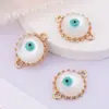 Nueva Joyería Ojo de Diablo Ojo de Gato Colgante Blanco Collar Pulsera Accesorios Decoración Ropa DIY Venta al por mayor