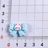 Accesorios de Resina de Conejo Brillante de Dibujos Animados para DIY Pinza para el Cabello Goma para el Cabello Pinza de Garra Funda de Teléfono Pegatinas para Vasos de Agua