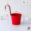 Maceta Grande de Hierro Desmontable Transfronteriza con Gancho, Cubo Colgante de Hierro para Plantas Verdes de Balcón, Maceta de Hierro Montada en Pared para Suculentas