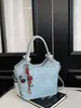 2026 Nuevo Bolso de Mano Estilo Coreano de Comercio Exterior Transfronterizo Bolso de Hombro de Moda Bolso Cubo Simple Elegante para Mujer Bolso Cruzado