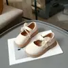 Zapatos de Princesa con Lazo y Perlas para Niñas 2026 Primavera y Otoño Nuevos Zapatos Casuales de Moda y Versátiles para Niños y Niños Mayores