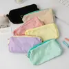 Estuche para Lápices Macarons de Alto Valor Nuevo Estilo Ins Portátil Gran Capacidad Bolsa de Almacenamiento Sencilla Bolsa para Papelería Lápiz