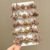 Nuevo Celebrante de Internet Popular Tela Accesorios para el Cabello Primavera Nuevo Bola Elástico Alto Plisado Malla Flash Cuerda para el Cabello