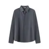 Camisa de Hombre Sin Costuras Antiplanchado de Manga Larga para Negocios Formal de Alta Gama con Tapeta Oscura Casual Microelástica