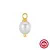 Plata de Ley S925 Accesorios Colgantes para Pendientes Hechos a Mano de Nicho DIY Aros para Orejas de Venta Caliente Accesorios de Perlas Colgantes Collares