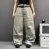 Jeans Lavados Desgastados Estilo Retro Americano Gris Claro para Todas las Estaciones para Hombres y Mujeres, Pantalones Anchos Casuales Holgados para Parejas