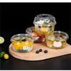 Tigela especial para gelo em pó, caixa de embalagem descartável, copo para gelo em pó, salada de frutas, sopa doce, tigela de plástico, caixa de embalagem comercial