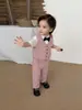 Conjunto de Terno para Meninos Outono Novo Blazer Infantil Estilo Britânico Aniversário de Menino Roupa Formal Traje Formal de Alta Qualidade para Meninos