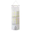 Bolsa Colgante de Almacenamiento para Mesita de Noche de Tela de Algodón y Lino, Bolsa Organizadora de Artículos Varios y Snacks para Pared de Dormitorio, Bolsa de Almacenamiento para Pared