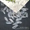 Pétalos de Jade 8x23mm Jade Natural Espuma de Agua Pétalos de Crisantemo Jade Peineta Estilo Antiguo DIY Peineta de Jade Accesorio de Flor