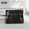 Cartera de Monedas con Hebilla de Metal para Mujer, Billetera Corta, Cuero PU Sólido Delgado, Gran Capacidad para Tarjetas y Monedas con Cremallera y Botón a Presión