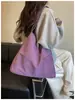 Bolso grande casual para mujer, nuevo diseño de moda otoño e invierno 2026, bolso de tela, bolso de hombro, gran capacidad, adecuado para la escuela y el trabajo, bolso cruzado