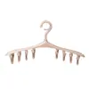 Percha para ropa interior y calcetines con hebilla a prueba de viento, multifunción, antideslizante, con 8 clips, para secar ropa.