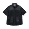 Vestido antigo 2025 verão estilo americano marca de moda vintage lavado velho casual camisa jeans jaqueta masculina de manga curta