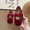 Sapatos de Princesa Elegantes da Moda Retrô para Meninas 2026 Primavera/Verão Novos Sapatos Pequenos de Couro Mary Jane com Recorte na Ponta