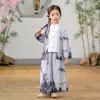 Traje de Han para Niños Estilo Nuevo Primavera y Otoño Estilo Chino Hermano y Hermana Traje Tang Uniforme de Clase de Actuación para Niños y Niñas