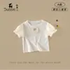Conjunto para Niñas 2026 Verano Nuevo Estilo Niñas Pequeñas Camiseta de Cuello Redondo con Mangas Abullonadas Pantalones Florales Rosas