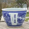 Macetas Grandes de Patio, Vasijas de Agua de Porcelana Azul y Blanca de Jingdezhen, Peceras, Recipientes para Lotos, Macetas para Nenúfares, Tanques para Tortugas, Tanques para Tortugas de Hotel