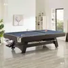 Mesa de Billar de Madera Maciza para el Hogar Retorno Automático de Bolas Bola Ocho Negra Americana Mesa de Tenis de Mesa Interior Mesa Multifuncional Tres en Uno de Mármol