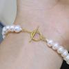 Accesorios de bricolaje S925 plata esterlina placa ligera simple otbuckle collar de perlas pulsera hebilla de enlace accesorios hechos a mano