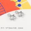 Función dulce genial chica caliente amor estrella lazo oso aleación colgante DIY hecho a mano aretes joyería collar