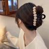 Pinza de Agarre de Ópalo Pinza para el Pelo de la Cabeza para Mujer Disco de Temperamento Pinza Grande para el Pelo Pinza de Tiburón Grande Multi-Amorosa