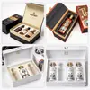 Caja de Embalaje Creativa para Vino Tinto, Caja Exquisita para Embalaje de Licores, Caja con Cajón de Cartón para Vino, Caja de Color de Gama Alta para Vino Tinto