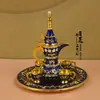 Artesanías de Lata de Colores de Característica Étnica de Xinjiang Adornos Pequeños Utensilios para Vino Regalos de Botella de Vino de Metal Regalos Conmemorativos