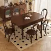 Mesa de comedor extensible estilo vintage, modelo nuevo con un toque de lujo ligero y sensación de alta gama, adecuada para casas pequeñas, moderna, giratoria, plegable y convertible en mesa redonda