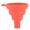 Embudo Plegable de Silicona Portátil Embudo de Cuello Largo Embudo Telescópico para Drenaje de Aceite Embudo Grueso de Cocina para Hogar para Dispensar Líquidos Embudo de Rejilla para Aceite