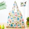 Bolsa de compras plegable de gran capacidad, bolso de mano portátil para supermercado, impresión de logotipo, bolsa de almacenamiento 190T, directo de fábrica