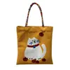 Bolsa Portátil de Dibujos Animados Estilo Ins para Estudiantes y Trabajadores de Oficina, Bolsa de Tote Linda de Gran Capacidad