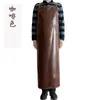 Delantal de Cuero para Hombres y Mujeres Impermeable a Prueba de Aceite Ampliado Resistente al Desgaste Ropa de Trabajo Cuero Suave Estilo de Correa para Cocina Delantal Extendido de Cuero sin Mangas