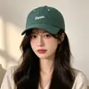 Gorra de Verano Fina Transpirable de Secado Rápido para Mujer con Bordado de Letras, Gorra de Béisbol Que Hace que la Cara Parezca Más Pequeña, Protección Solar, Visera, Gorra Deportiva