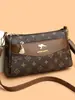 Bolso de Hombro Presbiópico Retro Estilo Nuevo Simple Versátil Moda Bolso de Mano Transfronterizo Gama Alta Piel Suave Bolso Cruzado Venta al por Mayor