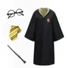 Harry Potter Academia Disfraz Bata Día del Niño Actuación Bata Mágica Ropa Cos Disfraz Bata de Mago Capa Accesorios