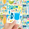 8 Desenhos Animados Infantis Transfronteiriços Verão Litoral Grafite Monta-Rosto Educacional DIY Interativo Pai-Filho Adesivos Impermeáveis