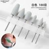 Pontas para Polir Unhas, Conjunto de 6 Peças de Pontas de Silicone para Lixar, Polimento e Remoção de Unhas, Ferramentas de Borracha para Unhas, Pontas para Polir Unhas
