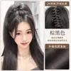 Xuchang cola de caballo cascada para mujer tipo clip de agarre natural parte superior craneal cascada media coleta recta cola de caballo adicional cantidad falsa cola de caballo
