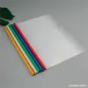 Venta Directa Carpeta de Varilla Gruesa Transparente Fina A4 con Varilla Deslizante Carpeta de Archivo de Varilla Deslizante Estilo Fino Color Sólido A4