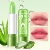 Labial de Aloe Vera Transfronterizo que Cambia de Color Bálsamo Labial que Cambia de Color Labial que Cambia de Color Sensible al Calor Hidratante Color Pennyfen Labial que Cambia de Color