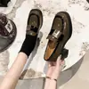 Zapatos de mujer de charol estilo francés con tacón grueso, nuevo modelo otoño 2026, zapatos de tacón alto para combinar con faldas, zapatos de cuero elegantes y a la moda para mujer