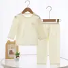 Pijama Infantil, Classe A, 100% Algodão, Estilo Verão Fino, Roupa para Ar Condicionado de Bebê, Peças Separadas para Bebês, Conjunto de Roupa de Casa Infantil