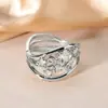 Anel Europeu e Americano Novo Quente Vendendo Anel Anel Feminino Retrô Exagerado Simples Personalidade Anel Feminino