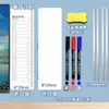 Pizarra magnética borrable para el lateral de la pantalla del ordenador, tablero de notas con clip para el lateral del monitor