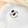 Anillos de Hoja y Pétalo de Estilo Europeo y Americano Más Vendidos Transfronterizos, Joyería de Lujo Ligero de Hoja y Tulipán a la Moda al por Mayor